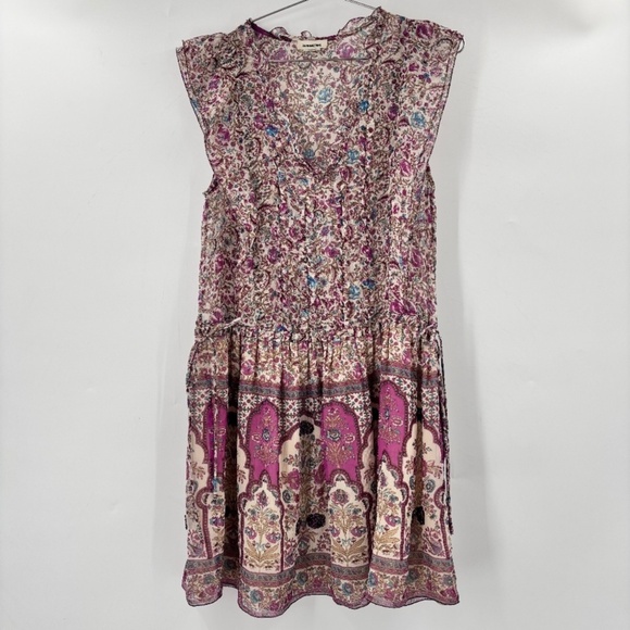 Zadig and Voltaire V Neck Floral Print Mini Dress Size XS - Picture 1 of 7